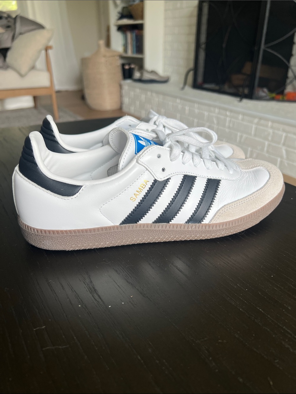 Adidas Women’s Samba Classic Leather Sneakers - White & Black